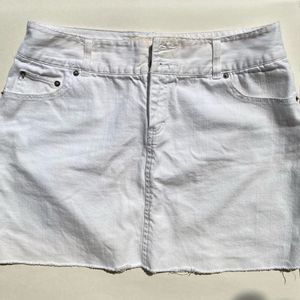 Route 66 White Denim Women’s Jean Skirt Size 10
